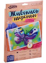Картина из шерсти "Бабочка"