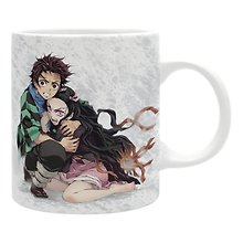 Кружка в подарочной упаковке Аниме Demon Slayer Tanjiro & Nezuko (Клинок рассекающий демонов) (керамика) (320 мл)