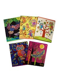 Тетрадь общая «Сказочные Совы Яркие. Совы. Owls», 48 листов в клетку, А5, в ассортименте - Альт