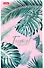 Блокнот А5 96л кл. "Тропические листья" мел.картон, скоба - 0