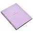 Тетрадь 80л кл. "Block", сиреневый, карт.обл., спираль, микротекстурирование, ламинация - 1