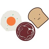 Набор подставок под кружку Happy Breakfast (силикон) (3 шт) - 1