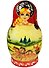 Матрешка 5 предм. "Узор", арт. С-6 (348) - 1
