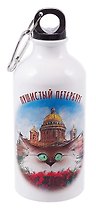 Бутылка с карабином СПб Пушистый Петербург Огюст  (500мл) (БМ2025-41)