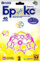 Конструктор 3D, БРИКС,  для объемного моделирования,  40 деталей