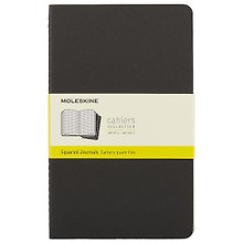 Набор книг для записей Moleskin Cahier Journal Large, 3 штуки, чёрные, 40 листов, А5