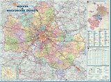 Карта настенная "Москва и Московская область"