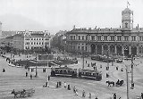 Открытка с видами (СПб) ч/б Московский вокзал