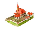 Сборная модель из картона "Приоратский дворец. Россия, конец XVIII века"
