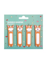 Закладки самоклеящиеся "Corgi's life"