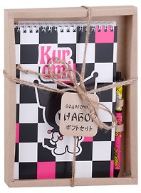Набор канцелярский «Kuromi. Черно -белый» (ручка шариковая автоматическая, блокнот А5 60 листов), в подарочной упаковке, Centrum