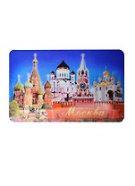 Магнит 3D Москва Благовещенский собор-ХВБ-Спасская башня-ХХС (винил) (028-19K24)