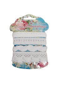 Набор лент декоративных для скрапбукинга (R1419) (4шт х 0,9м) (Рукоделие) (упаковка)