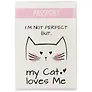 Обложка для паспорта My cat loves me (ПВХ бокс) (ОП2018-186)