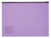 Папка на молнии А4 "Soft Manga", пластик, ассорти