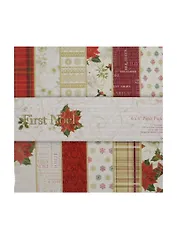 Бумага для скрапбукинга First Noel (11062702) (32л. х 16диз.) (15,2х15,2см) (упаковка)