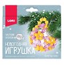 Набор для творчества LORI. Новогодняя игрушка. Плетение из бусин "Искристые узоры"