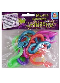 1toy Мелкие пакости Лизуны змейка (Т52284) (20 см) (упаковка/12шт) (3+)