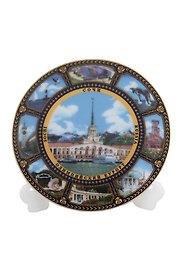 Магнит-тарелка с подставкой Сочи (фарфор) (7см) (026-7K8-135-2)