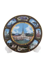 Магнит-тарелка с подставкой Сочи (фарфор) (7см) (026-7K8-135-2)