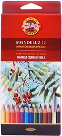 Карандаши цветные акварельные «Mondeluz», Koh-i-Noor, 12 цветов