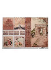 Декупажная карта «Воспоминания о Франции. Paris», А4, Karaliki