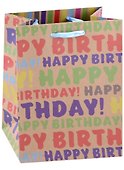Пакет А5 23*18*10 "Happy Birthday to you" нейтр., бум.мат - 0