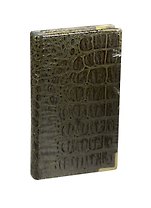 Планинг недат. 64л "Prestige. Croco" зеленый, карманный, иск.кожа, поролон, тон.бумага, Listoff