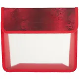 Папка для тетрадей А5 липучка, пластик, красная