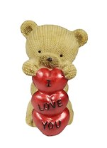 Фигурка Медвежонок с сердцами 9см (390-447)