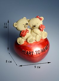 Копилка Мишки Heart to heart 11см (390-453)
