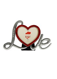 Фоторамка со стразами Love (18х12) (фото 8х8) (8036)