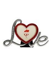 Фоторамка со стразами Love (18х12) (фото 8х8) (8036)
