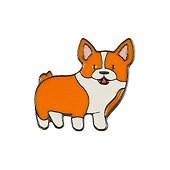 Значок «Корги», металл, Pin Joy - 1