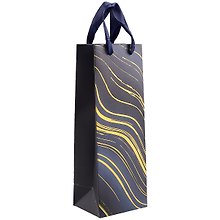 Пакет бутылочный 34,5*12,5*10 "Tangle" нейтр., бум.мат.ламинат