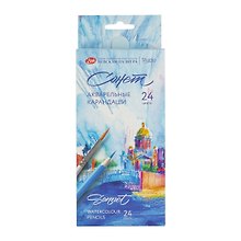 Карандаши акварельные 24цв "Сонет" к/к, ЗХК