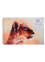Скетчбук А5 40л "SKETCHBOOK. Leo", белый офсет, 100г/м2, евроспираль