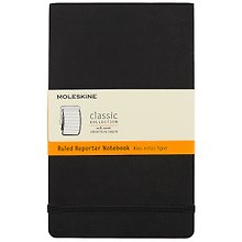 Книга для записей Moleskin Reporter, мягкая обложка, чёрная, 96 листов, А5