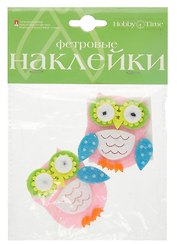 Наклейки декоративные из фетра «Сказочные совы», Hobby Time, в ассортименте