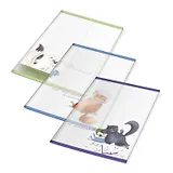 Обложки 03шт д/тетрадей "ОЗОРНЫЕ КОТИКИ" 350*216мм, ПВХ 120мкм, подвес