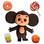 Фигурка Чебурашка, клубничный пончик, 5 аксессуаров, Funky Toys, (4х16х22), (CHE2405-2)