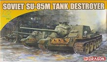 Модель, сборная, DRAGON, самоходная артиллерийская установка SU-85M Tank destroyer (1:72)