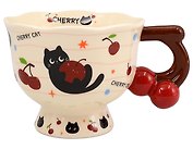 Кружка Cherry Cat Котик с вишней (керамика) (360мл) (12-6641-202604-05)