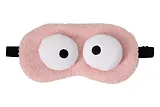 Маска для сна Глазки (розовая) (плюш) (пакет) (12-37395-202509-NI-7) (Lafilaf)