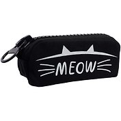 Пенал с большой молнией "Meow", 21.5 х 10.5 см