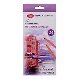 Карандаши пастельные 24цв "Сонет" к/к, ЗХК