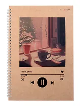 Тетрадь в клетку Listoff, "Музыка дня", А4, 96 листов