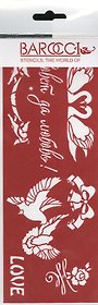 Трафарет универсальный Лебеди (ТУ-47) (8,5х23)