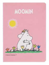 Записная книжка «Муми-тролль и Фрекен Снорк обнимаются» А6, 32 листа в клетку, сшивка