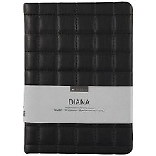 Ежедневник недатированный «Diana» А5, чёрный, 96 листов, экокожа, InFolio